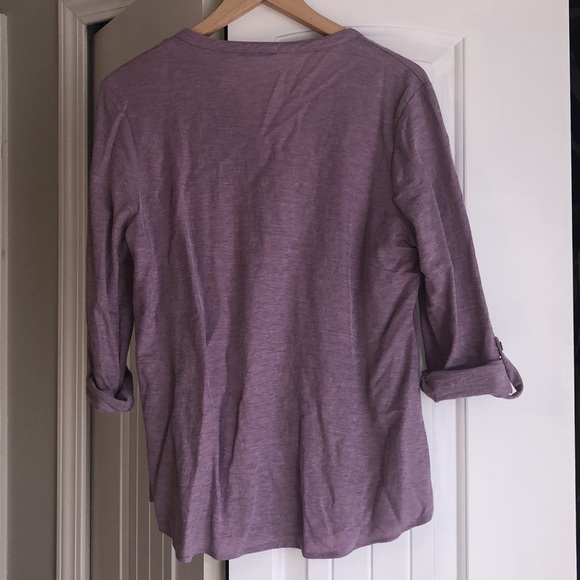 Lavender 3/4 sleeve top - Picture 4 of 4